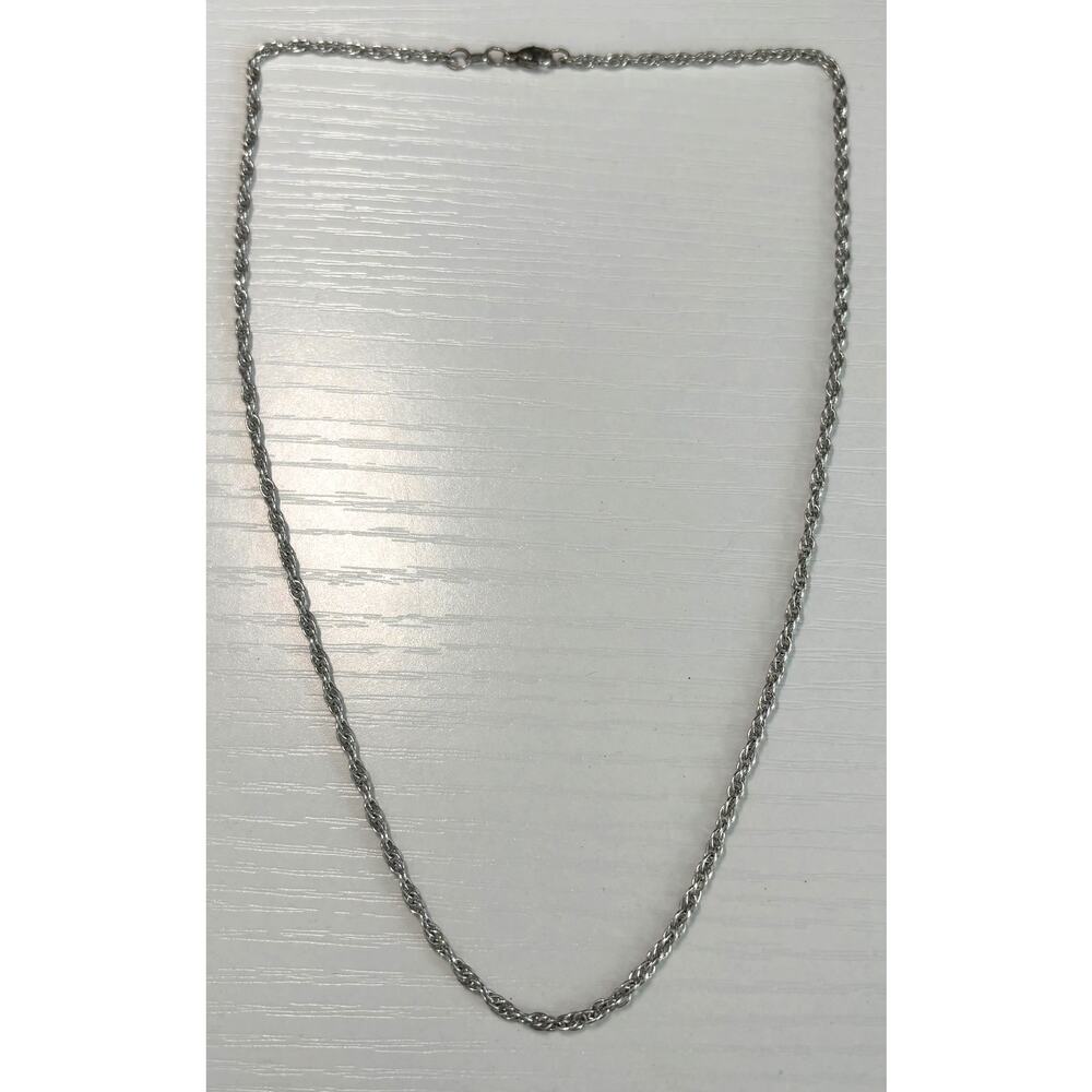 JAMES AVERY Sterling Silver 925 Rope Chain Necklace 18" Signed Lobster Clasp